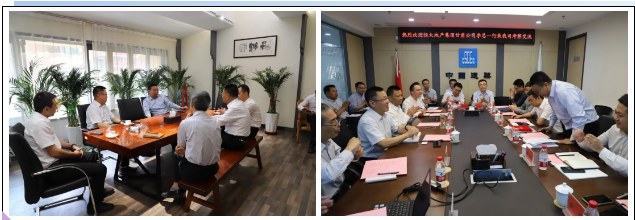 恒大地產(chǎn)甘肅公司李總一行來我司進(jìn)行交流座談并舉行頒獎(jiǎng)儀式(圖1)